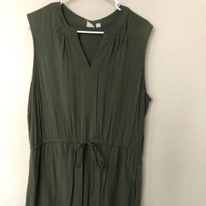 Green summer dress